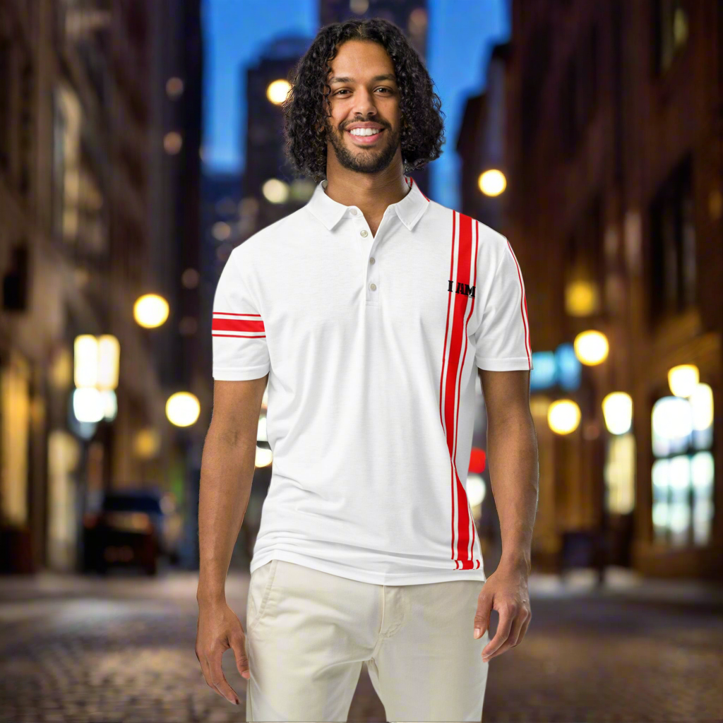 Black Label (Wht) Men’s slim fit polo