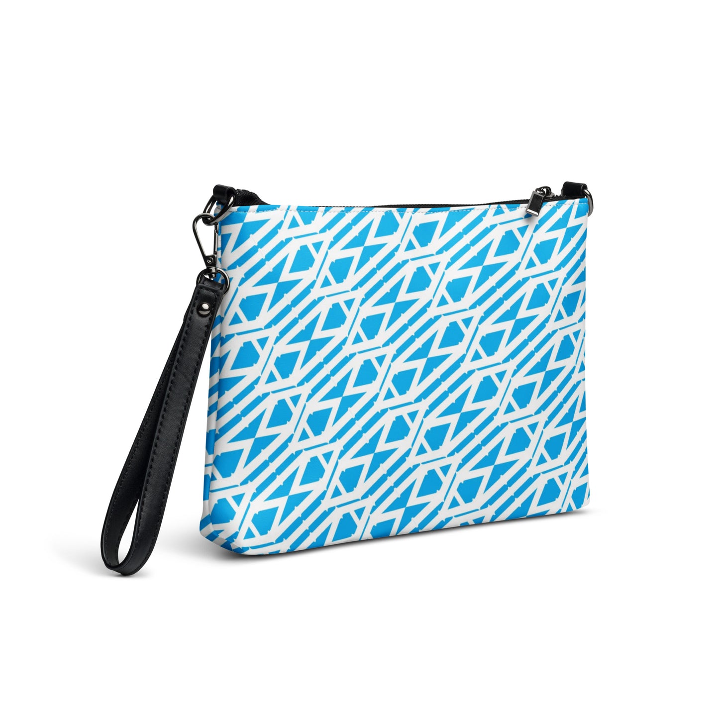 Light blue and white Crossbody bag