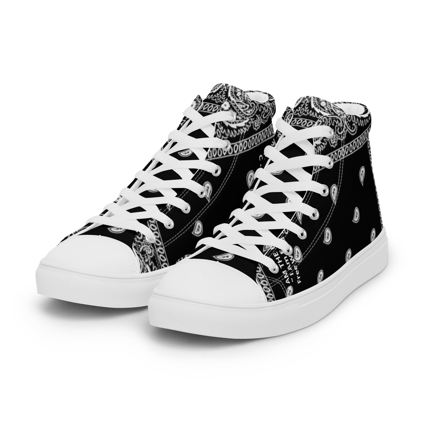 I Am Enough Men’s ( a limited edition collaboration with Maya Azucena ) high top canvas shoes