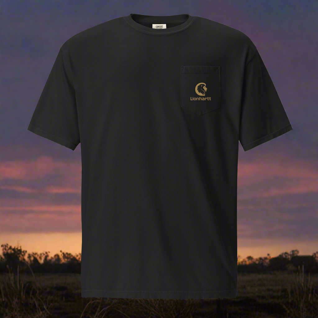 Lionhartt Unisex garment-dyed pocket t-shirt