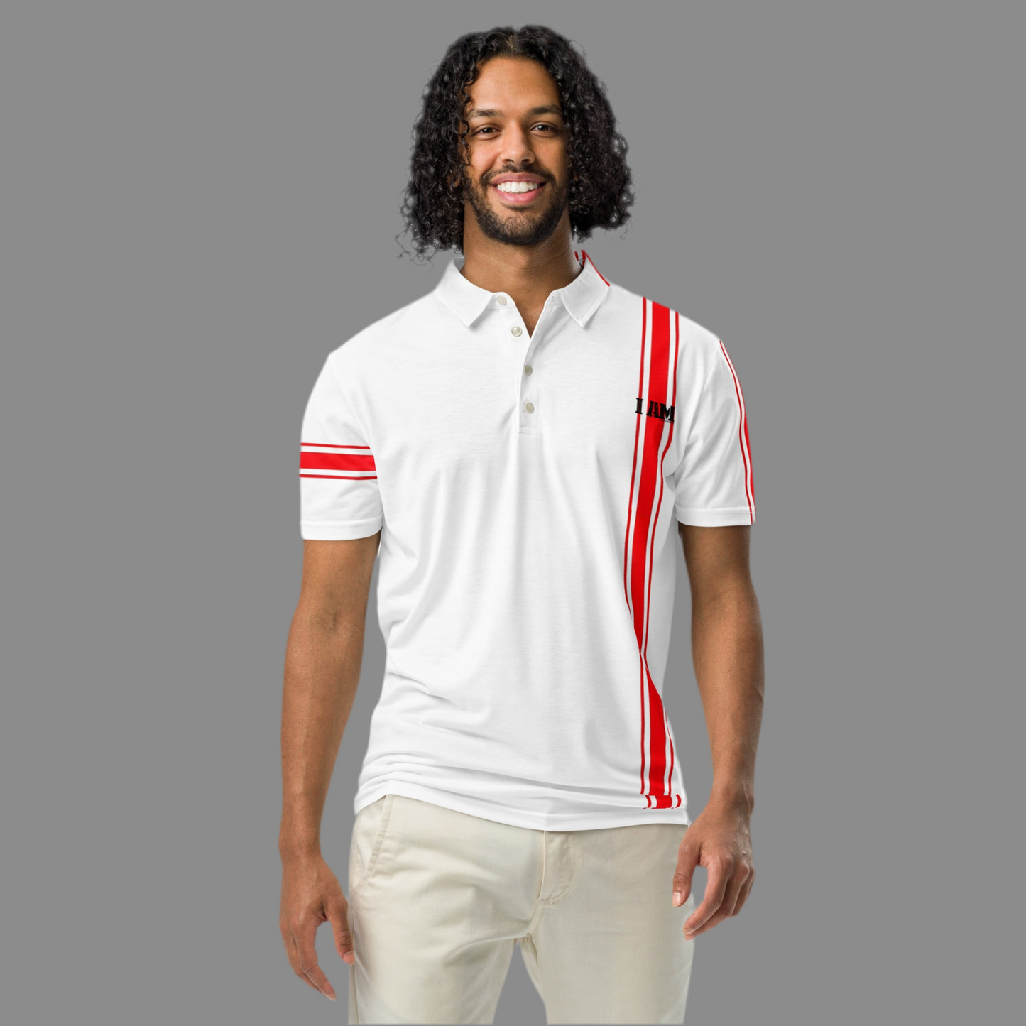 Black Label (Wht) Men’s slim fit polo