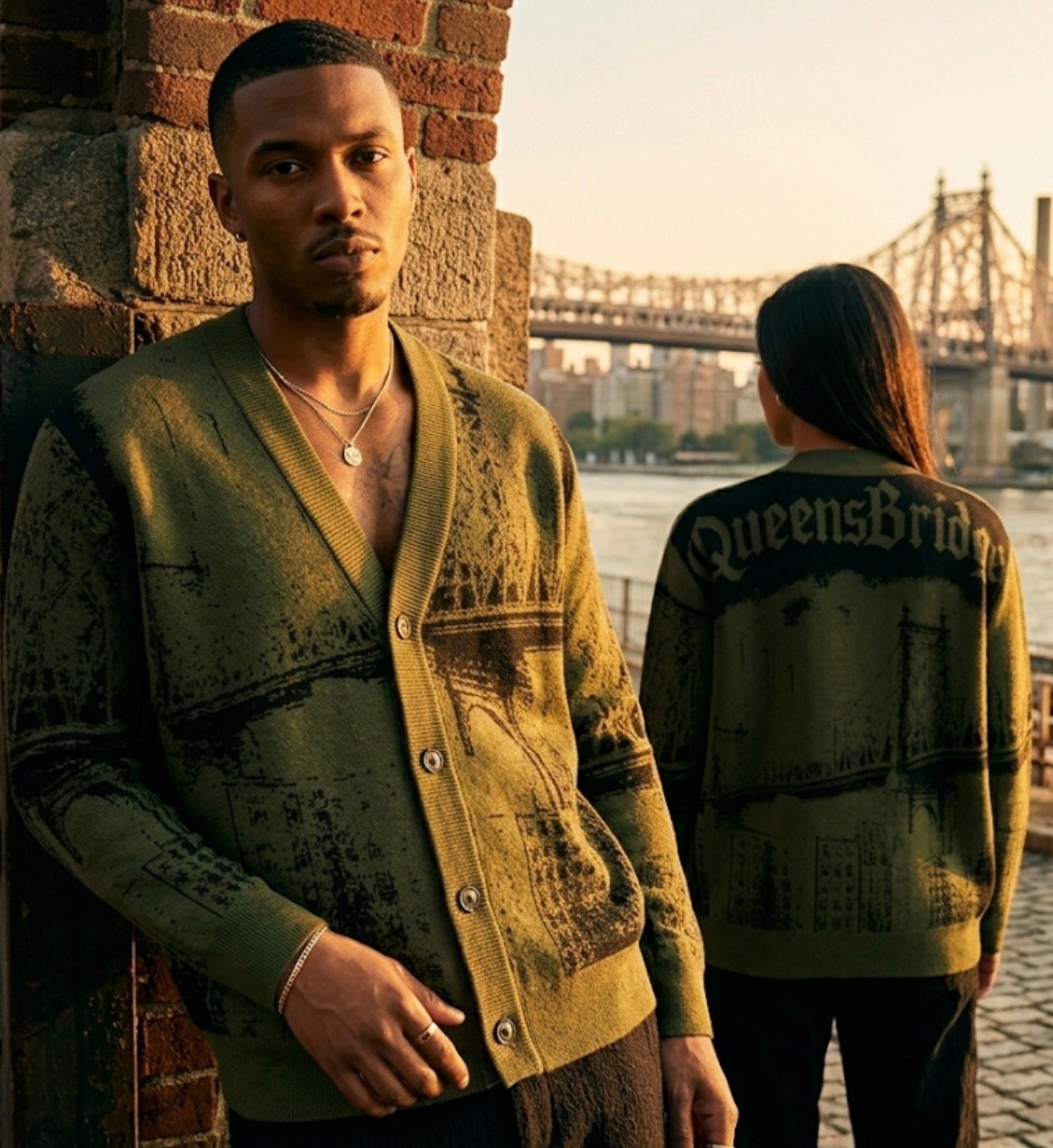 QueensBridge Knitted cardigan
