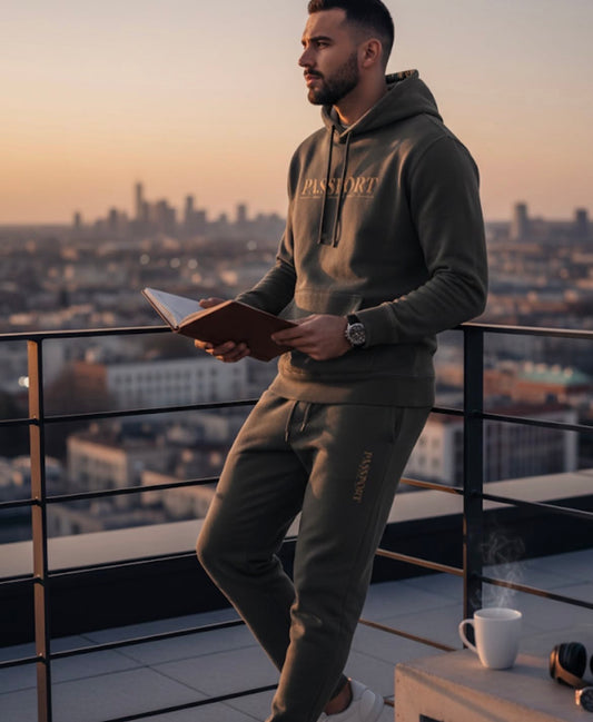 Passport Unisex pigment-dyed hoodie