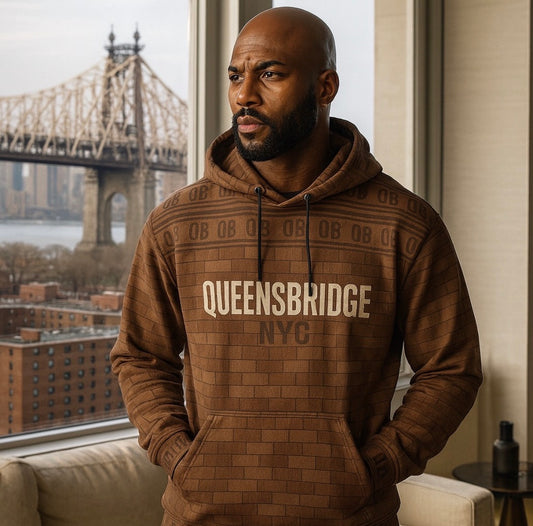 QueensBridge NyC Unisex cotton hoodie