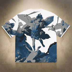 Power ( blue) Knitted classic tee