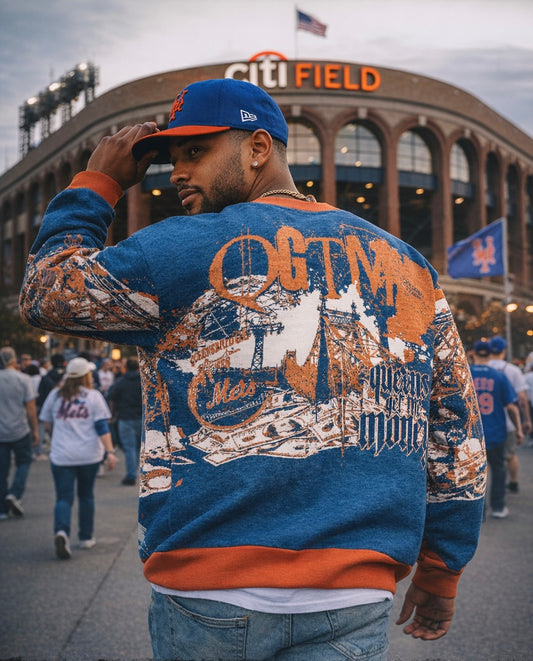 QGTM Relaxed fit knitted crew neck sweater