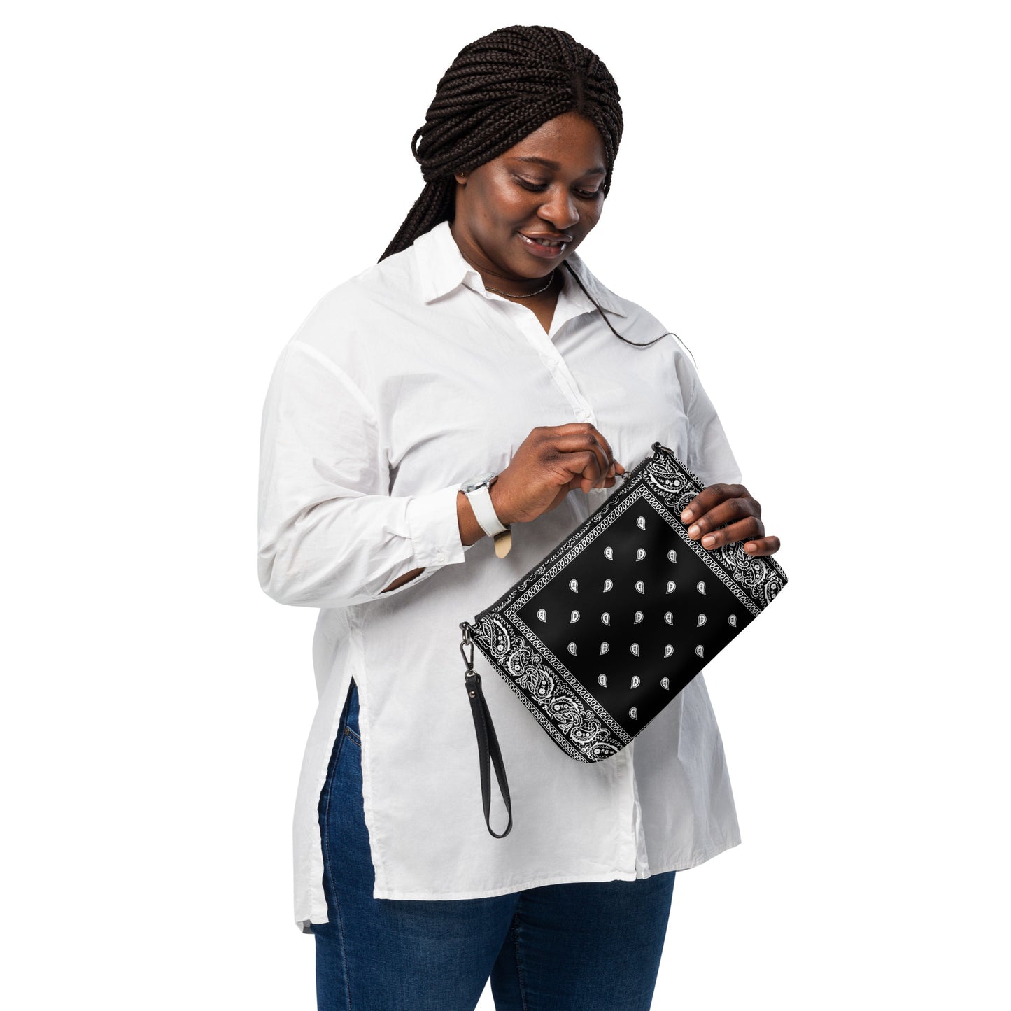 Black Bandanna Crossbody bag