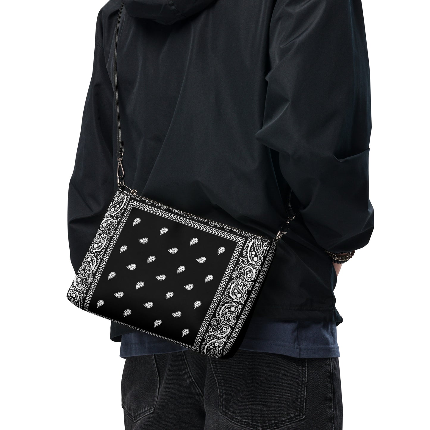 Black Bandanna Crossbody bag