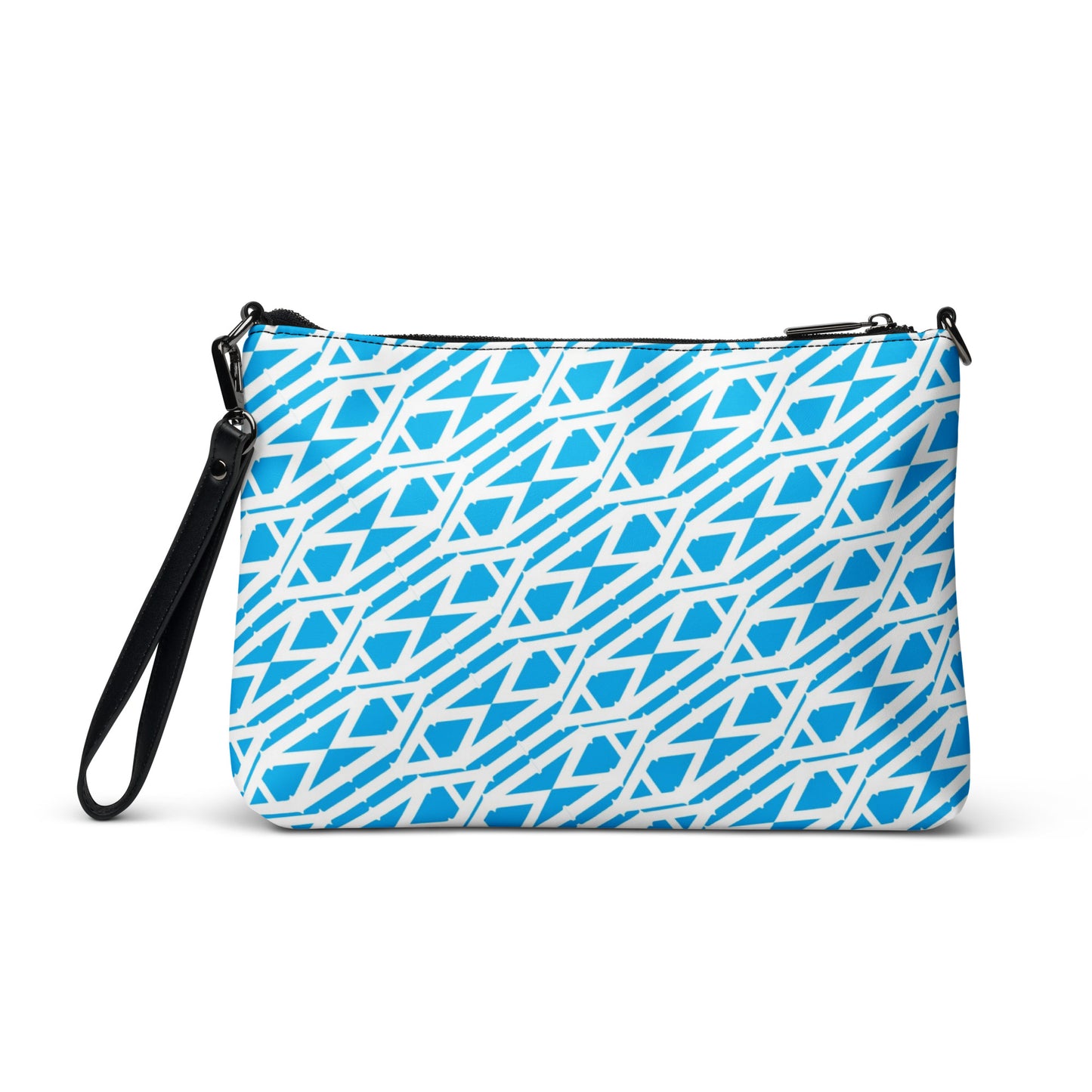 Light blue and white Crossbody bag