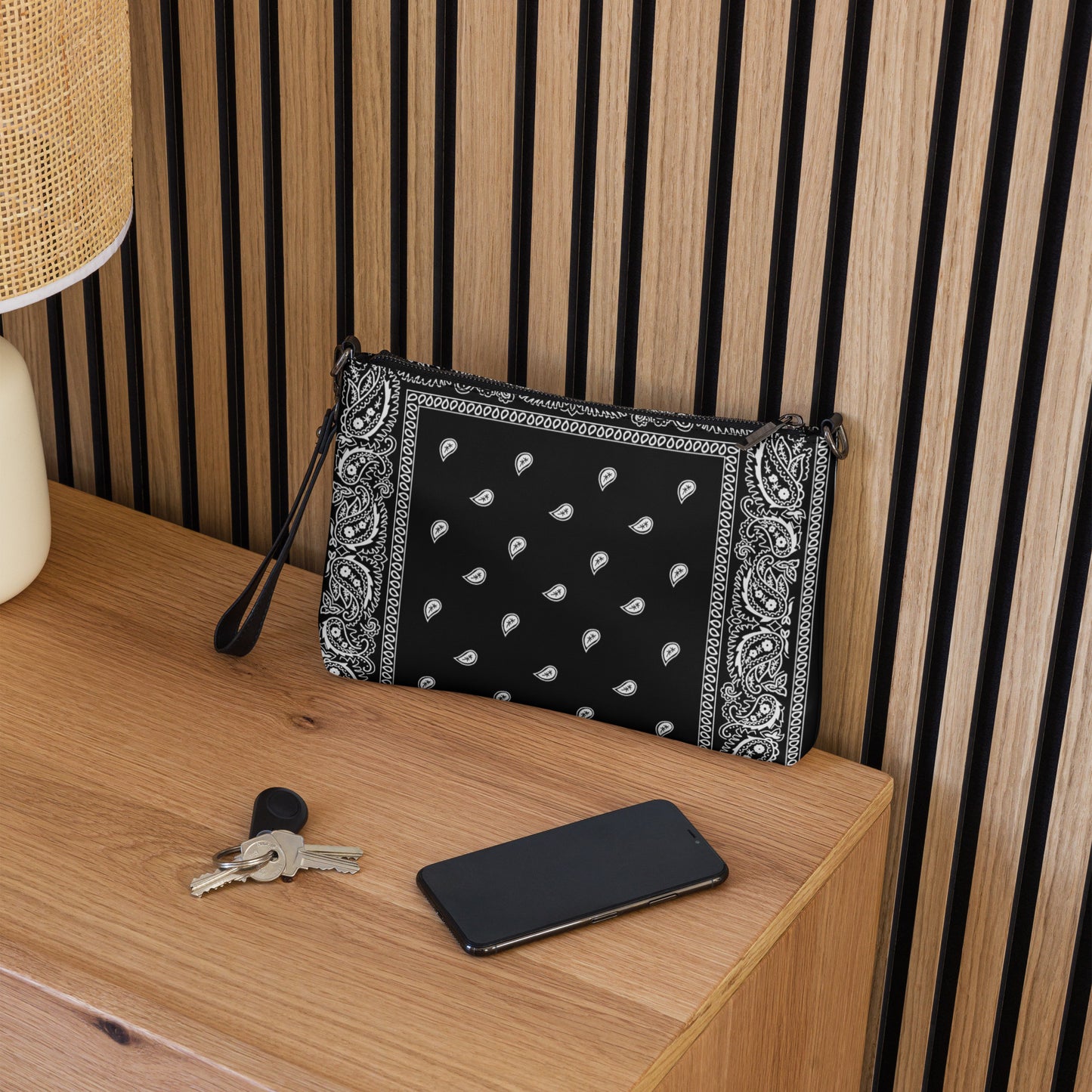 Black Bandanna Crossbody bag