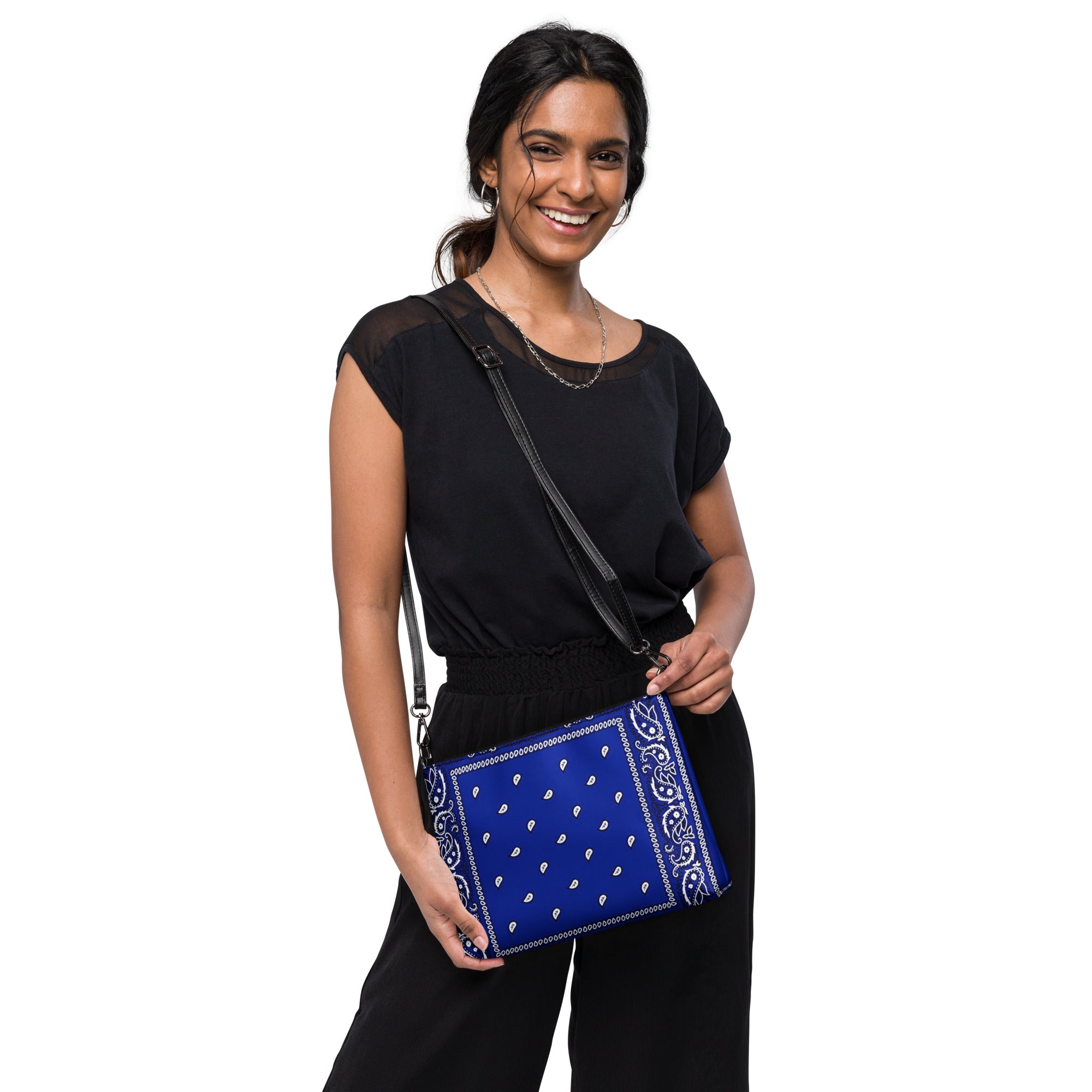 Blue Bandanna Crossbody bag