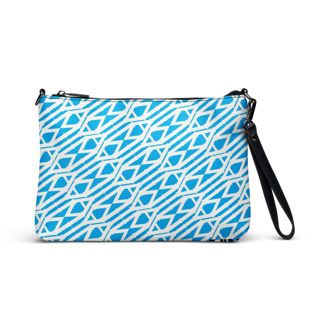 Light blue and white Crossbody bag