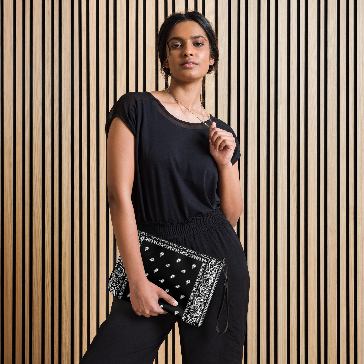 Black Bandanna Crossbody bag