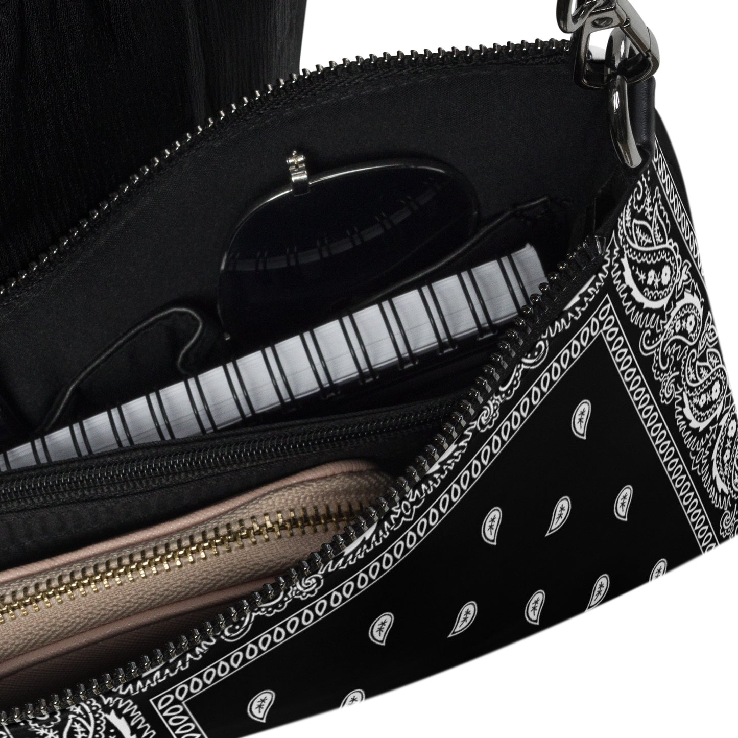 Black Bandanna Crossbody bag