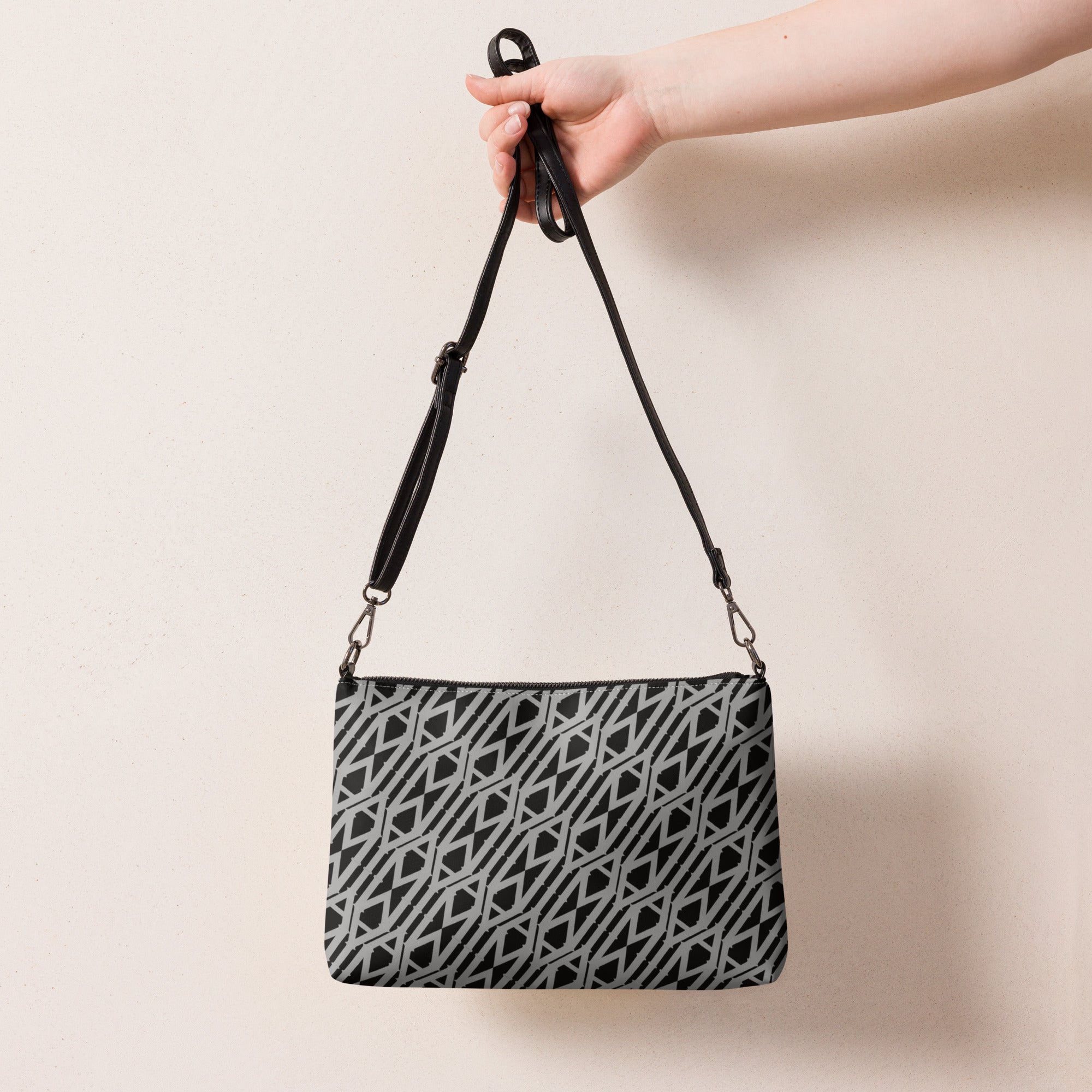 Black and Grey Crossbody bag