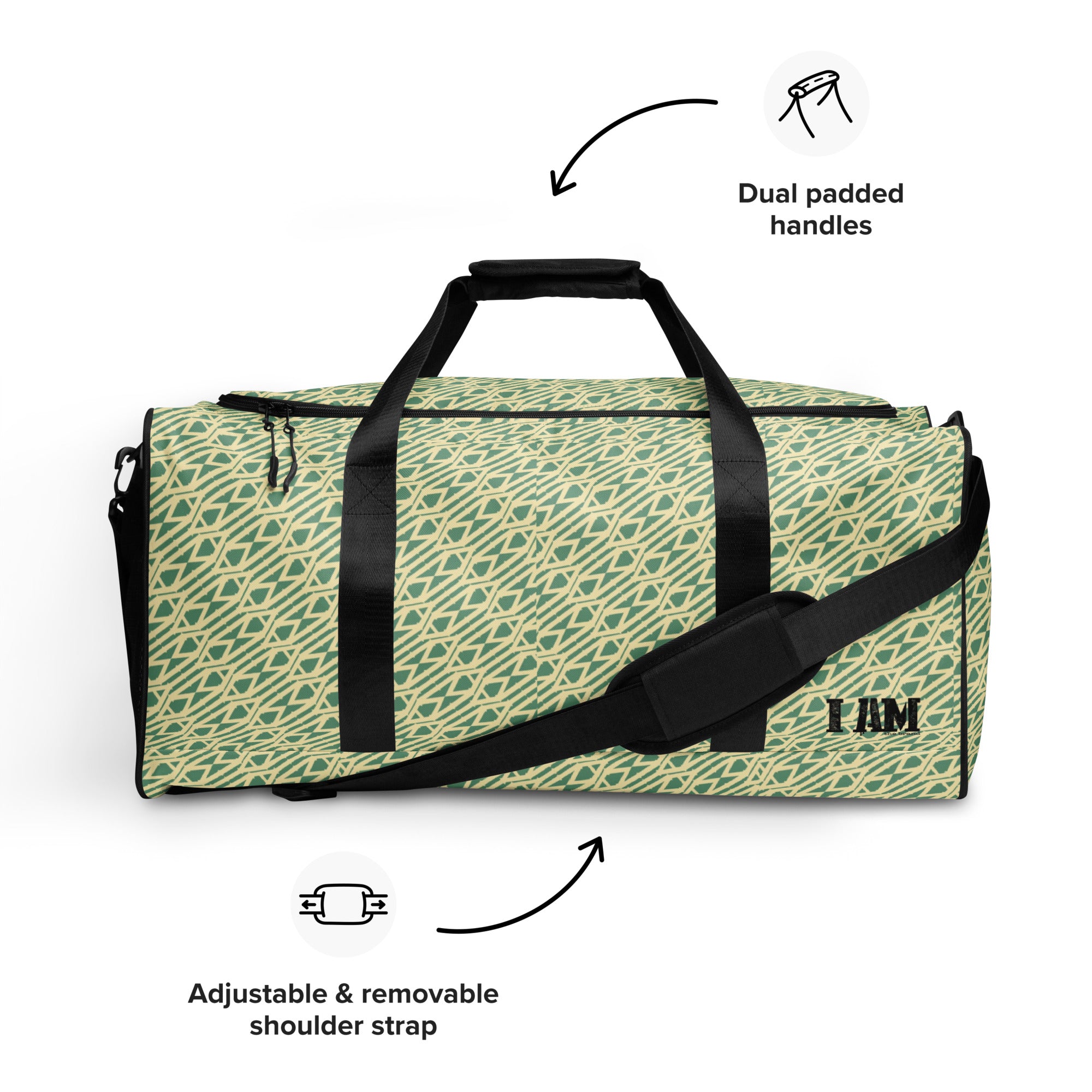 I Am Print Duffle bag