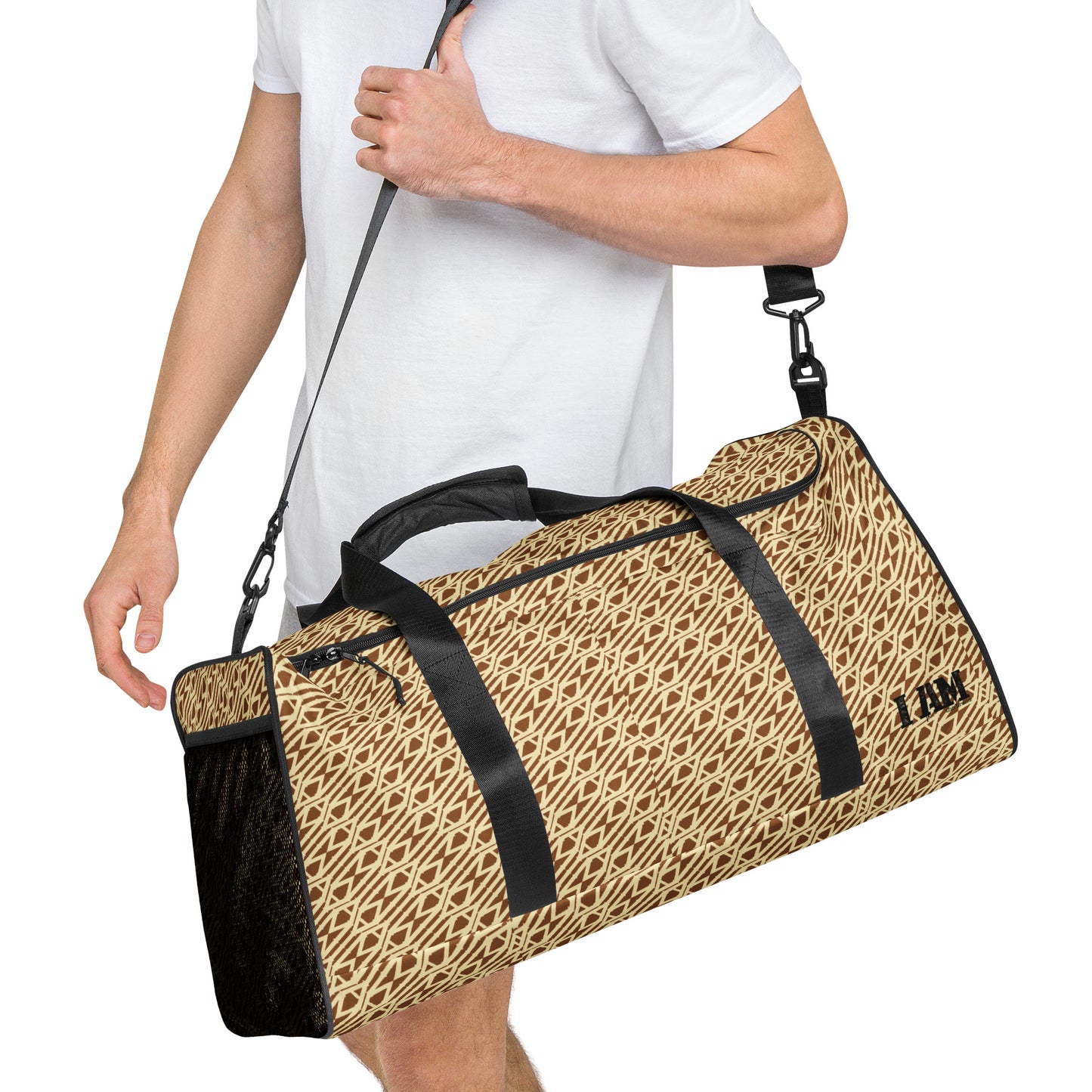 I Am print Duffle bag