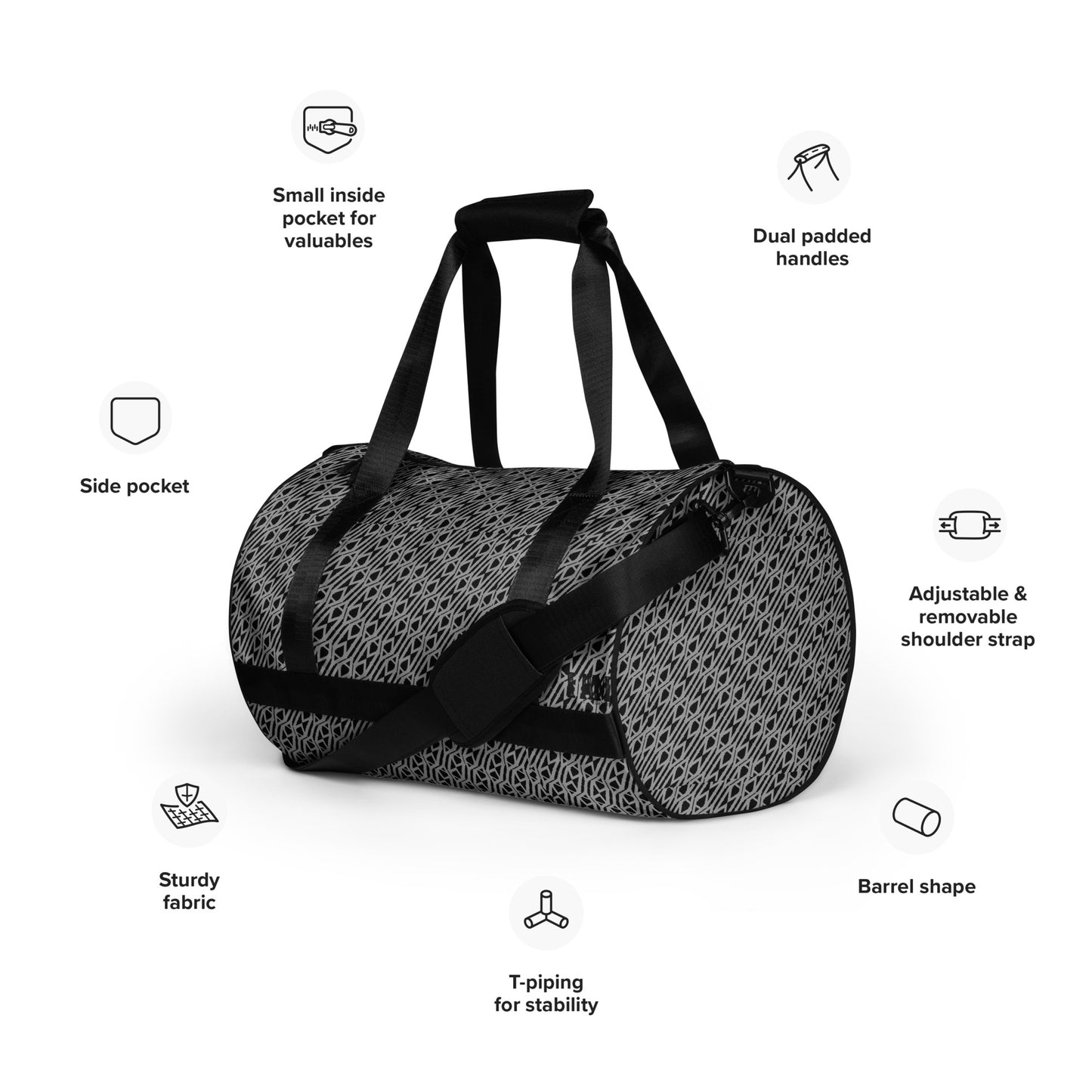 I Am Print All-over print gym bag