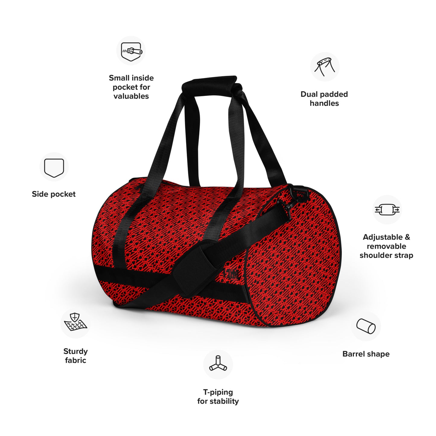 I Am Print All-over print gym bag
