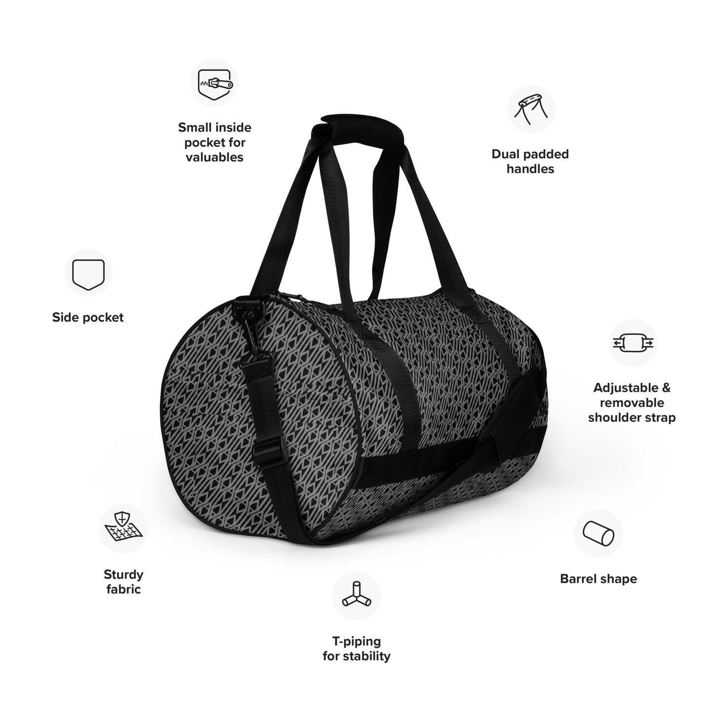 I Am Print All-over print gym bag