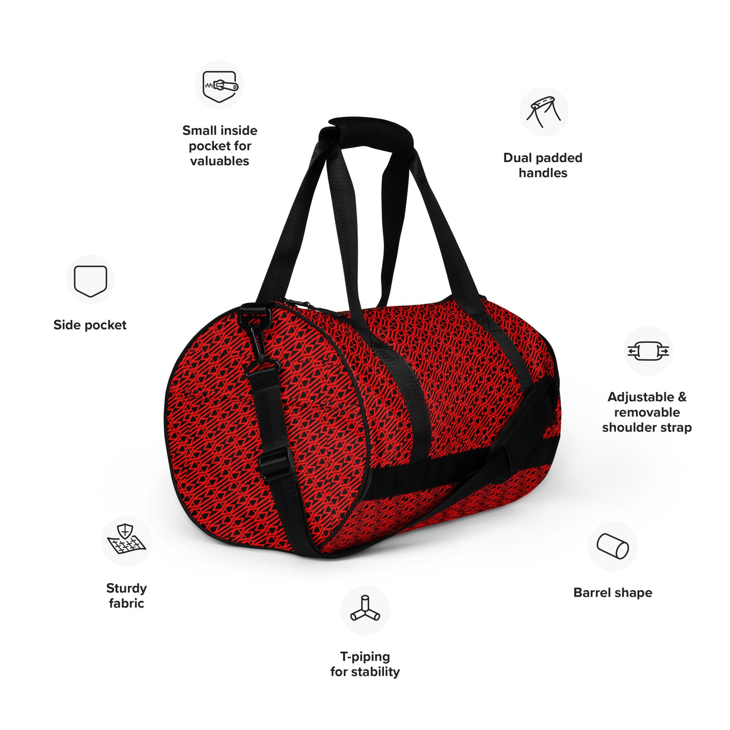 I Am Print All-over print gym bag