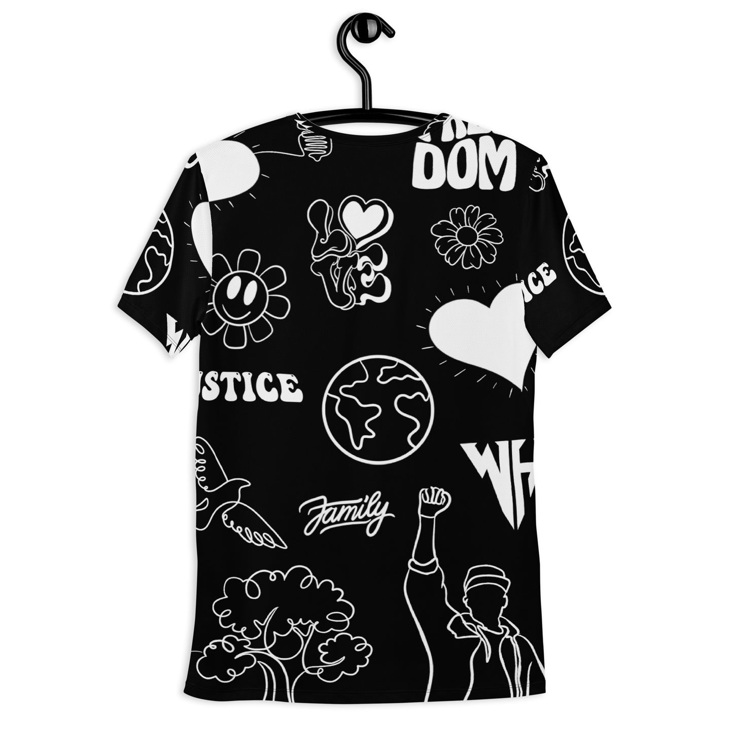 World Healer All-Over Print Men's Athletic T-shirt