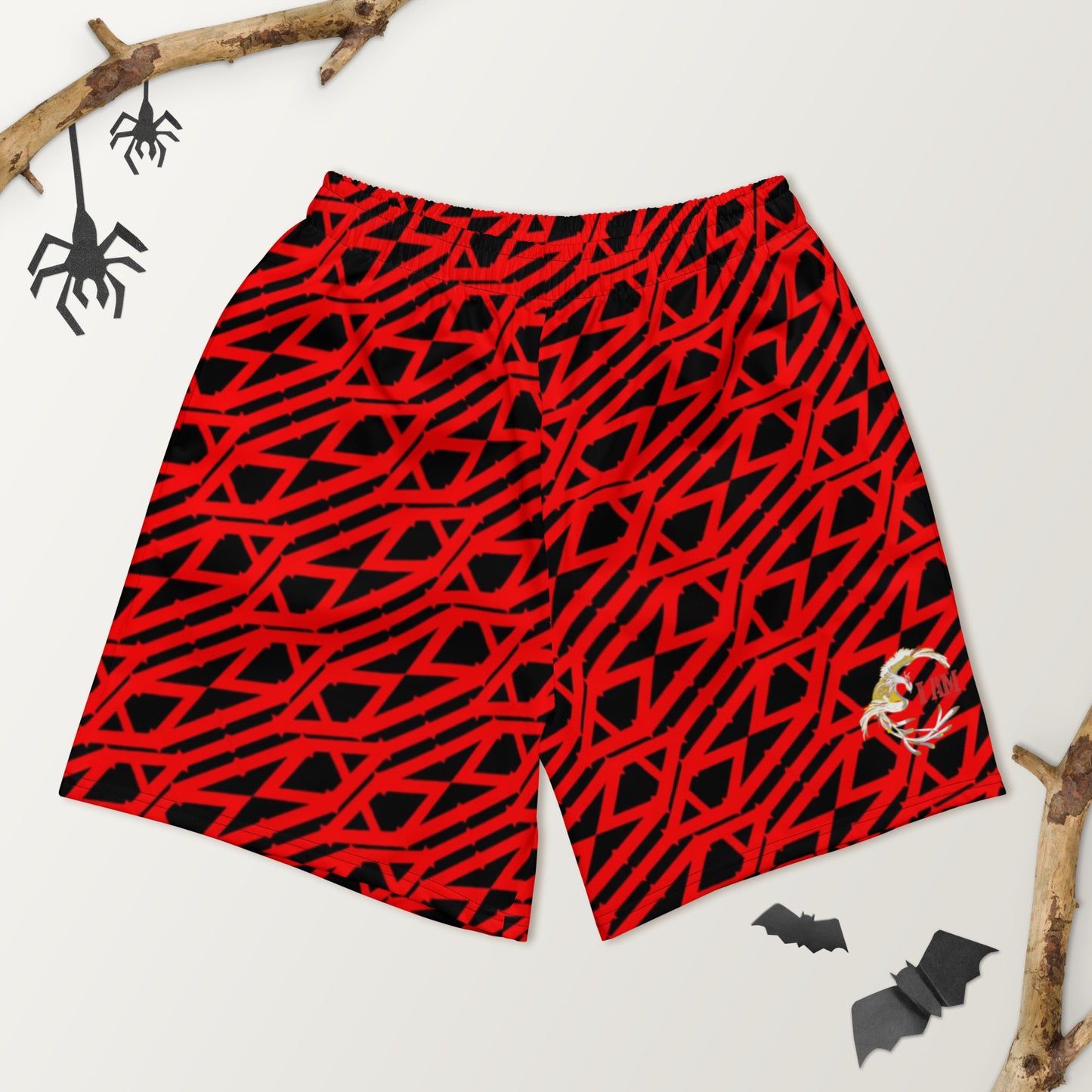 I Am pattern Men's Recycled Athletic Shorts