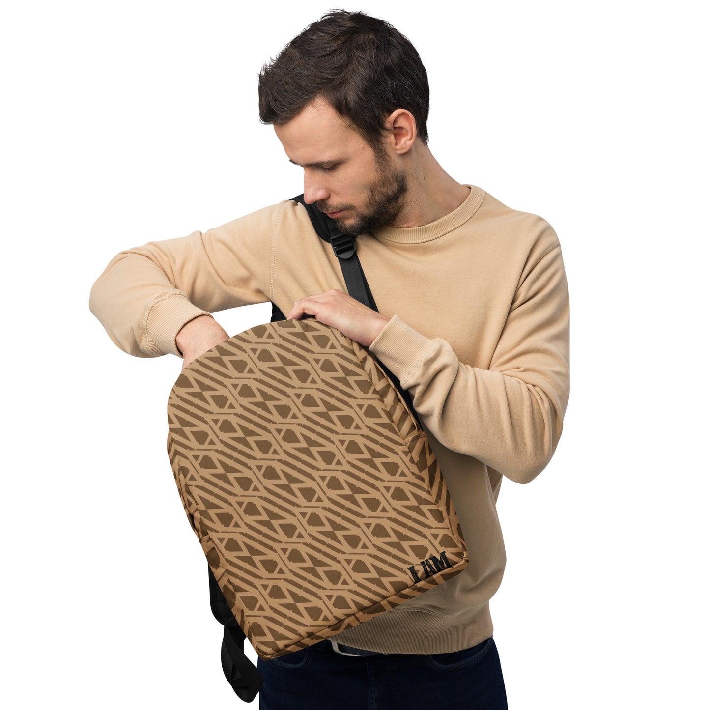 I Am Print Minimalist Backpack