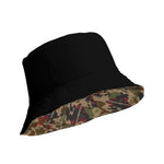 Camo flannel Reversible bucket hat