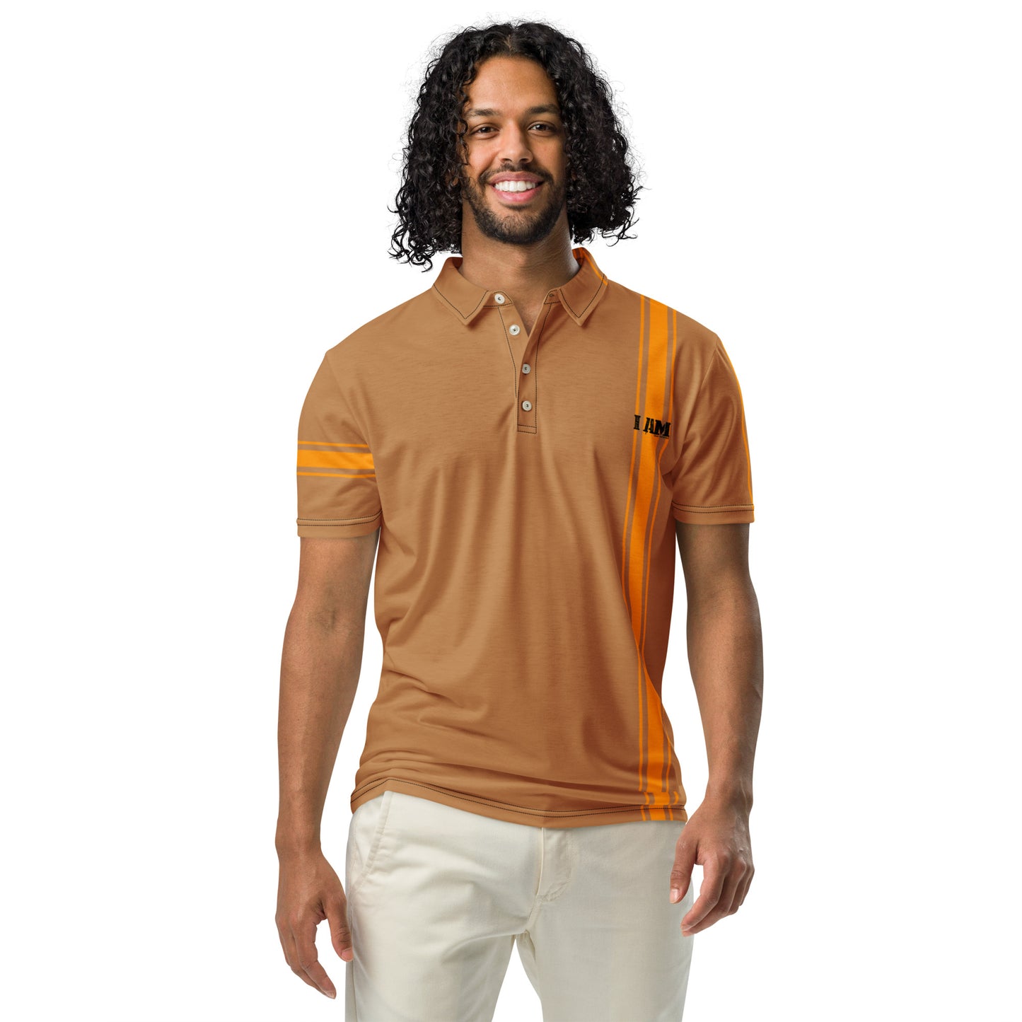 Black Label ( Tan ) Men’s slim fit polo