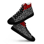 IAm Print Men’s high top canvas shoes