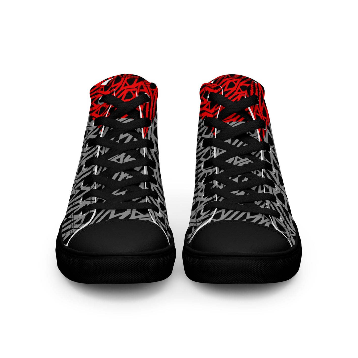 IAm Print Men’s high top canvas shoes