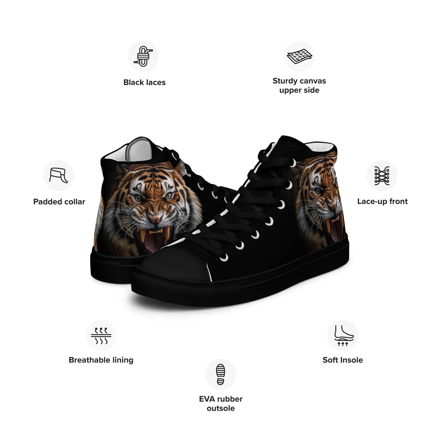Tiger 2 Men’s high top canvas shoes