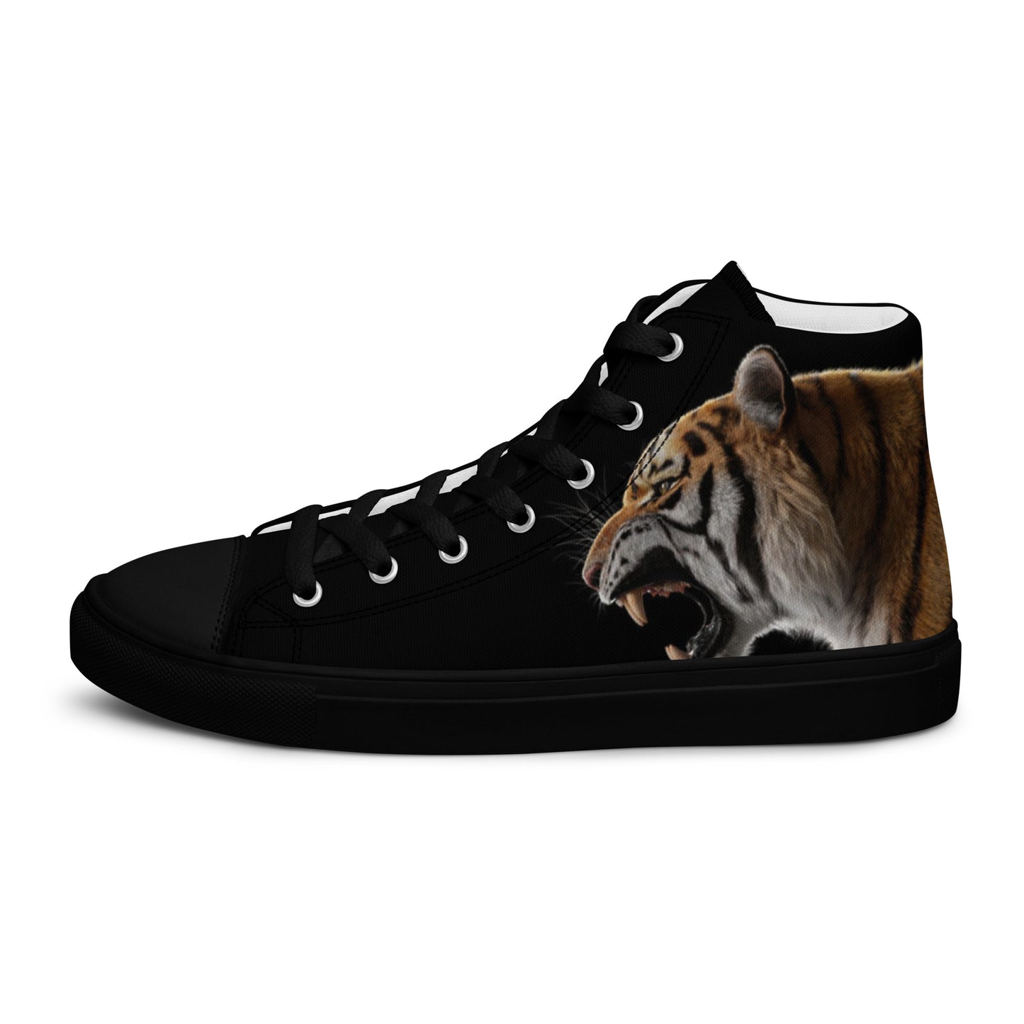 I Am Tiger Men’s high top canvas shoes