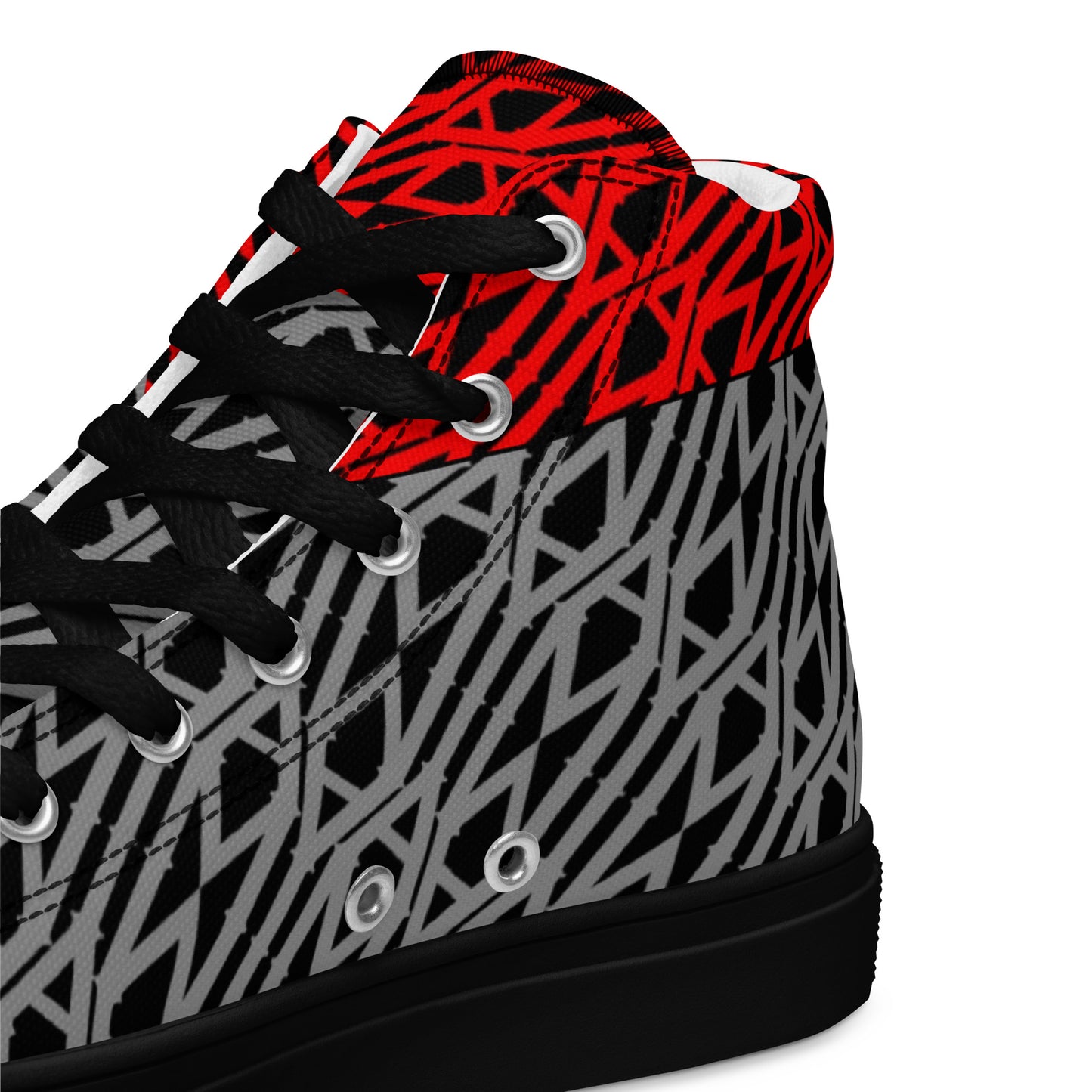 IAm Print Men’s high top canvas shoes
