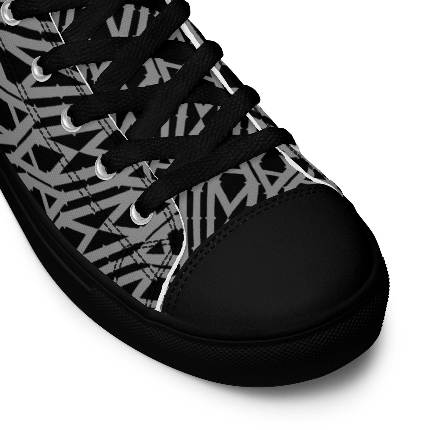 IAm Print Men’s high top canvas shoes