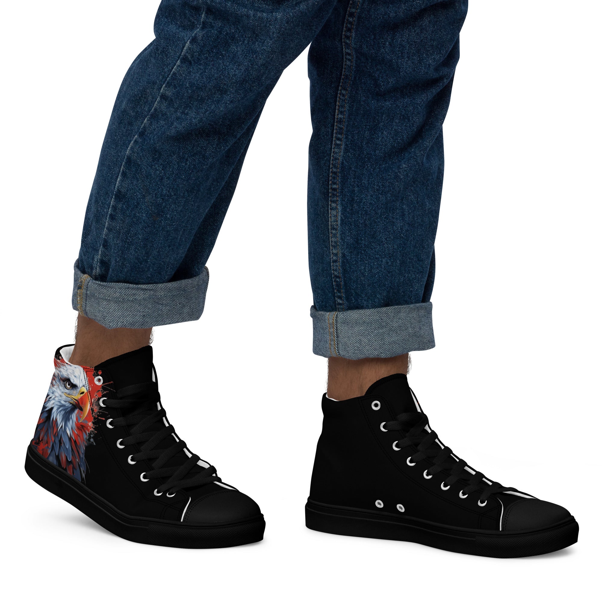 Eagle Eye Men’s high top canvas shoes