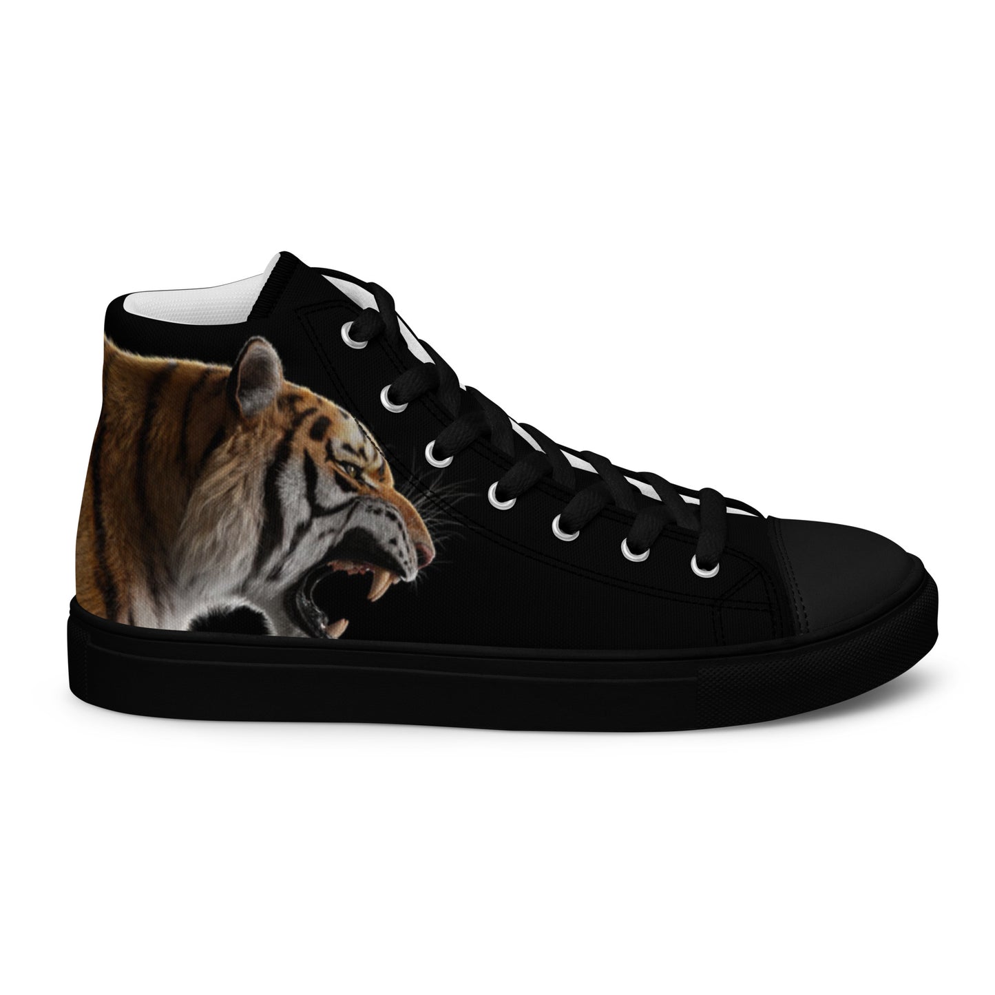 I Am Tiger Men’s high top canvas shoes