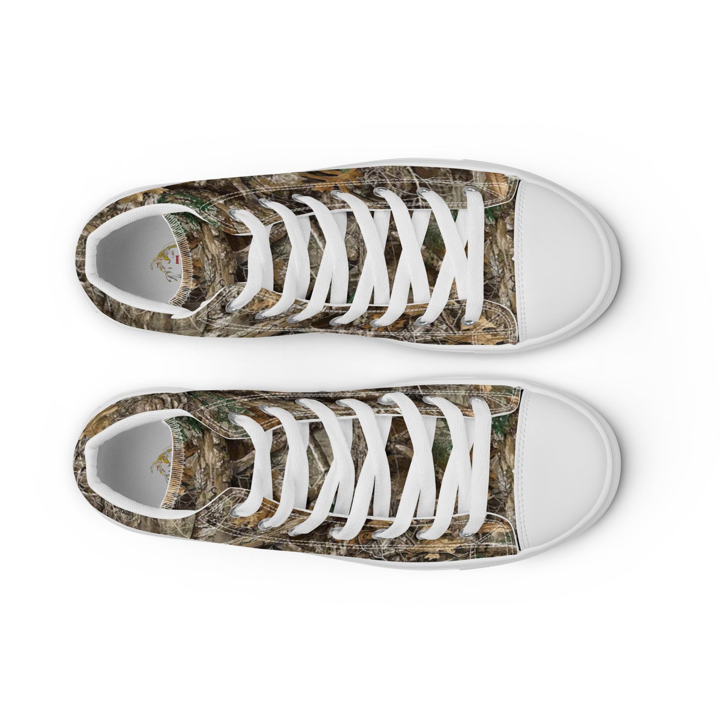 Tree camo Men’s high top canvas shoes