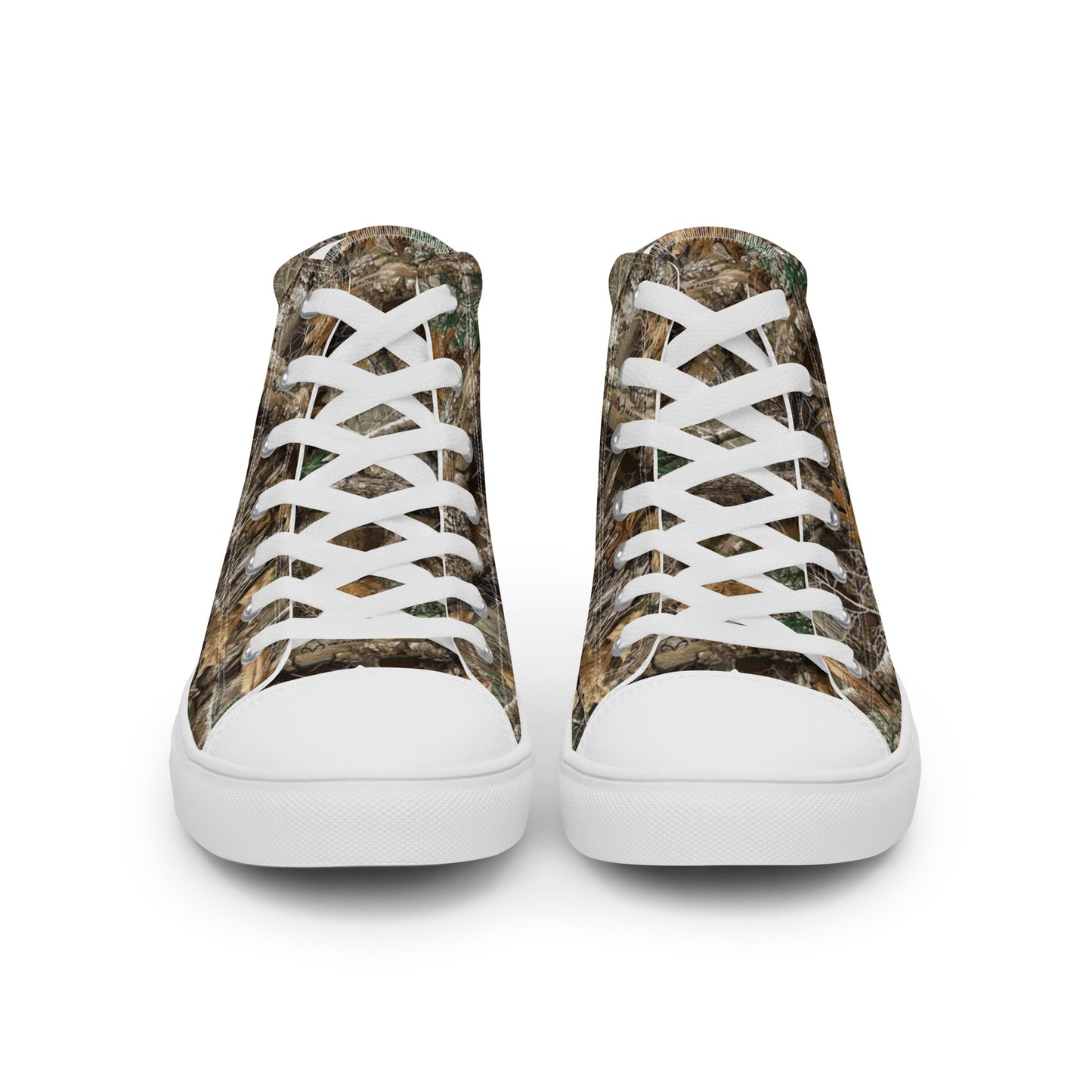 Tree camo Men’s high top canvas shoes