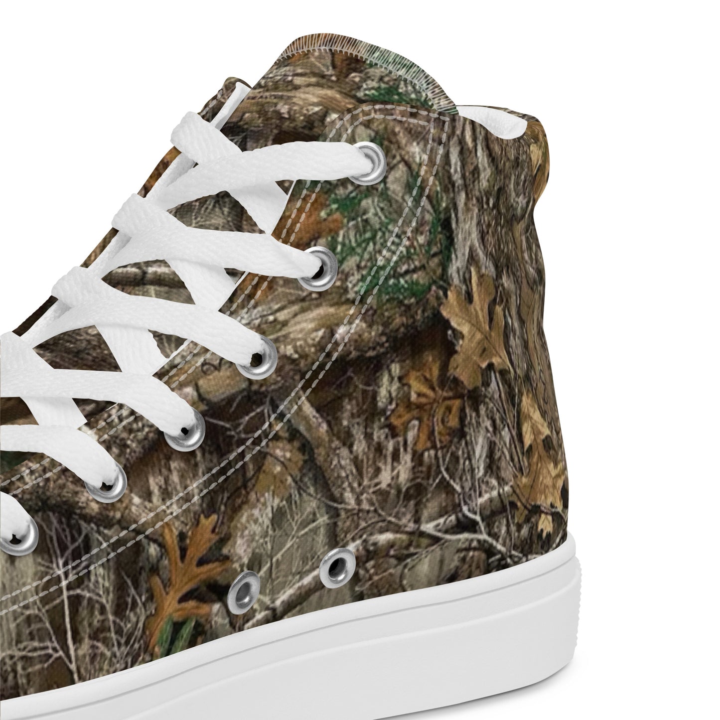 Tree camo Men’s high top canvas shoes
