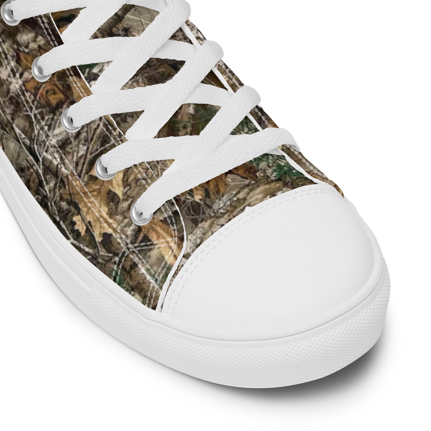 Tree camo Men’s high top canvas shoes