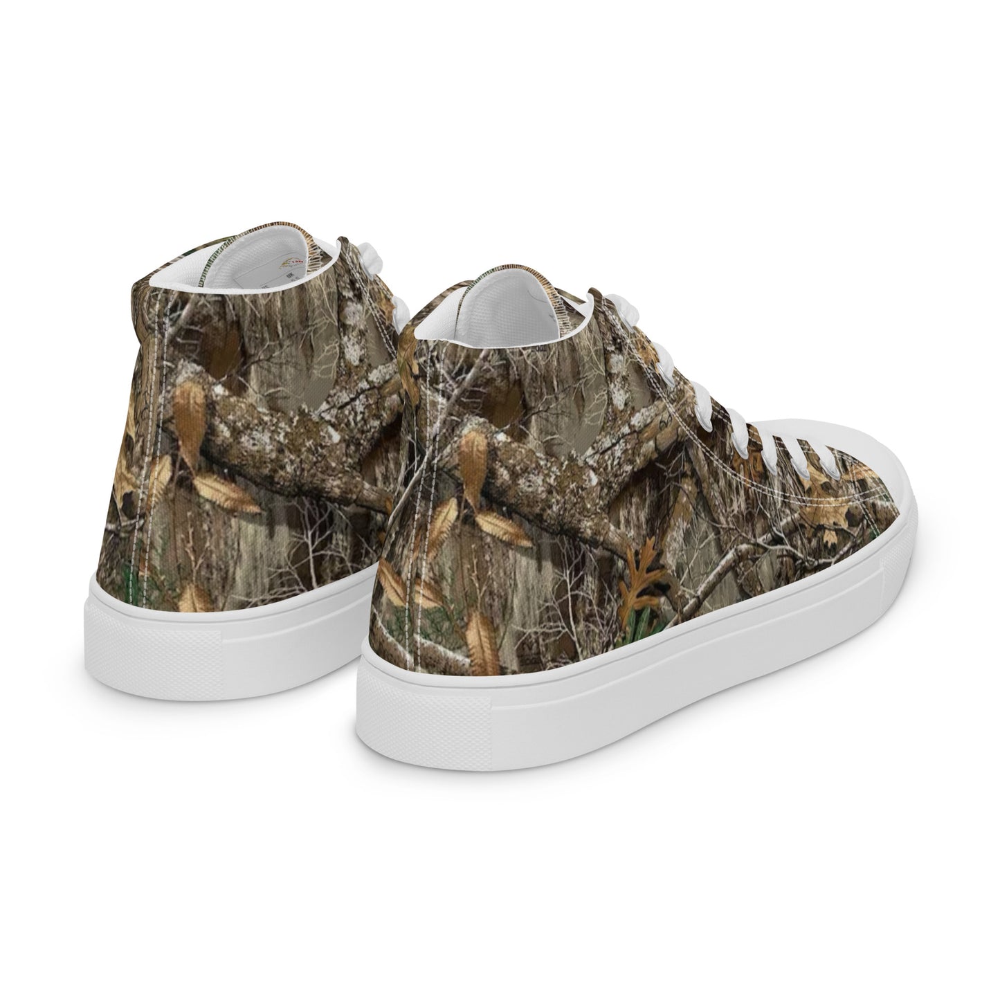 Tree camo Men’s high top canvas shoes