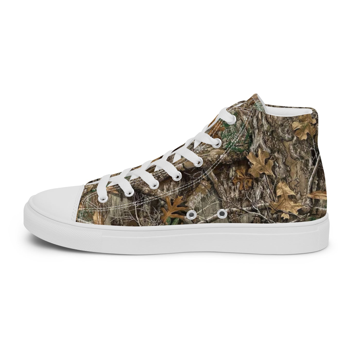 Tree camo Men’s high top canvas shoes