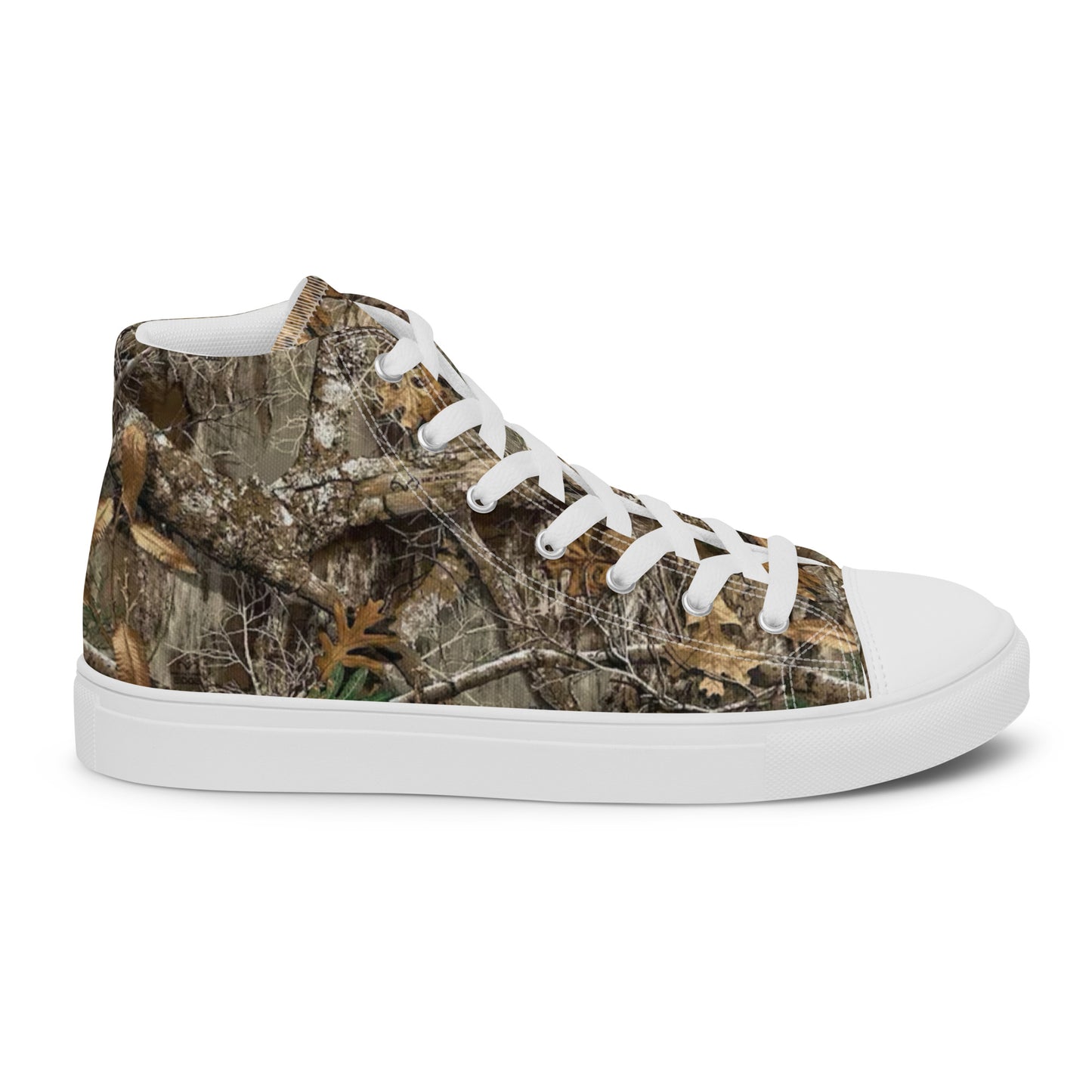 Tree camo Men’s high top canvas shoes