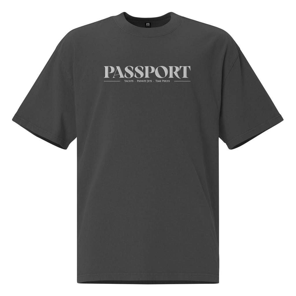 PASSPORT Oversized faded t-shirt