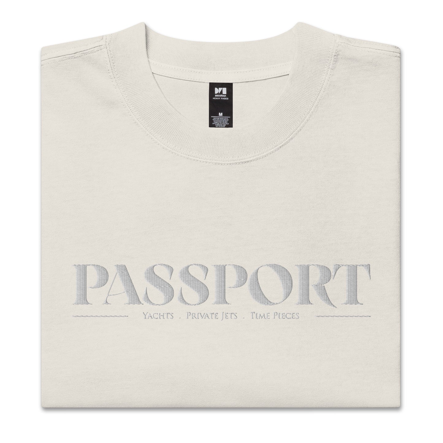PASSPORT Oversized faded t-shirt