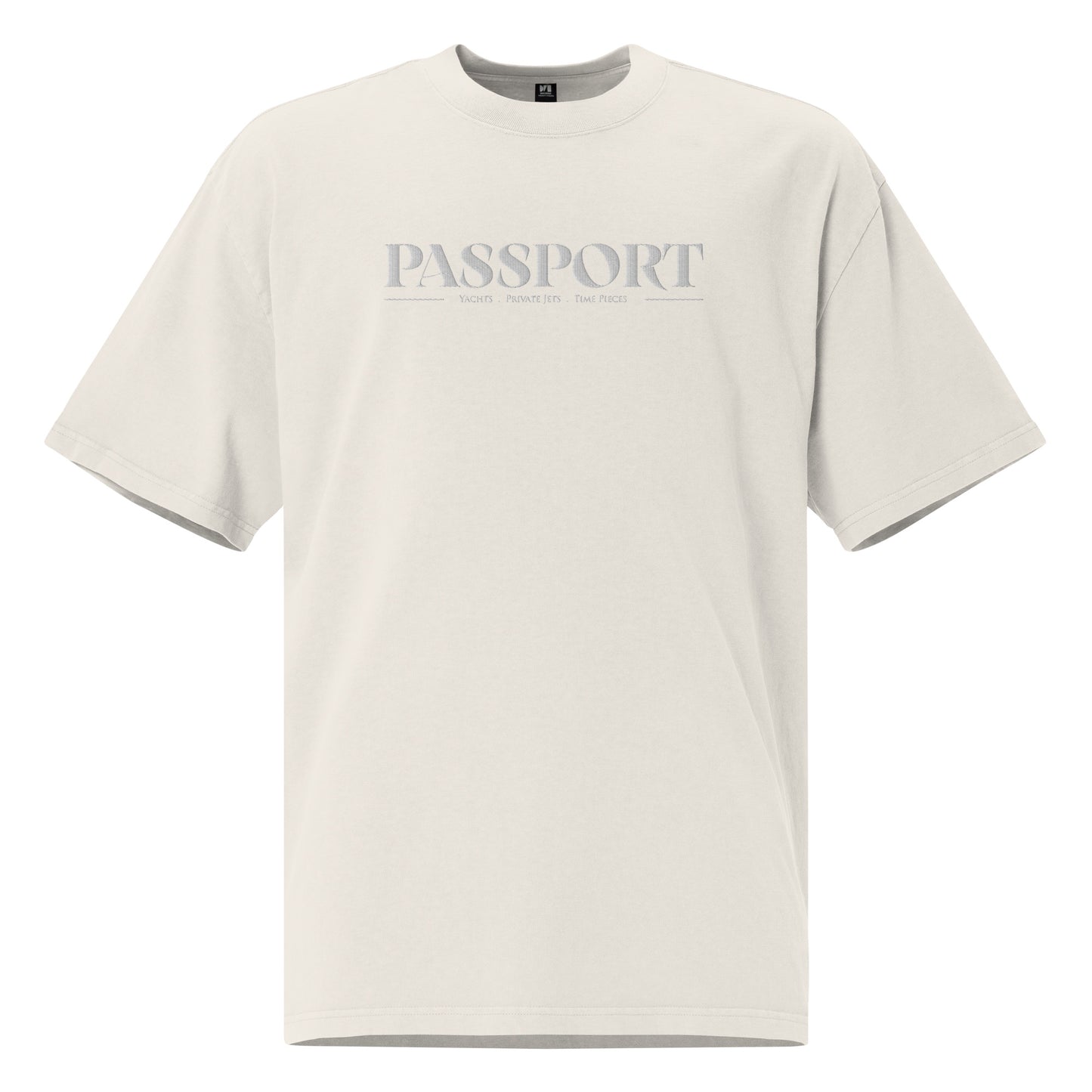 PASSPORT Oversized faded t-shirt