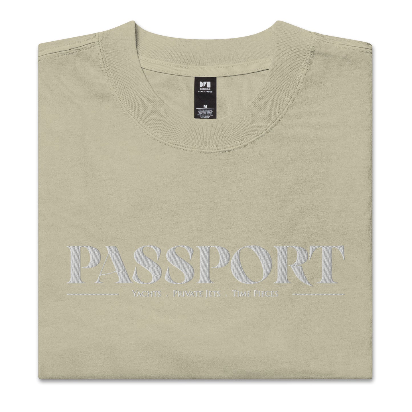 PASSPORT Oversized faded t-shirt