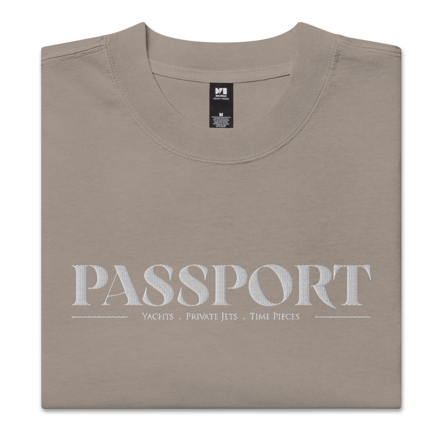 PASSPORT Oversized faded t-shirt
